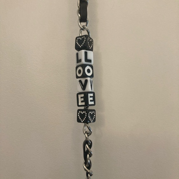 LIKE DREAMS - Black - Cross Body Bag - with Silver Accents - Picture 3 of 8